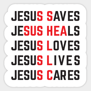 Jesus Cross Sticker